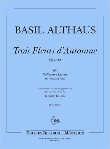 Cover - Althaus, Trois Fleurs d'Automne op. 88